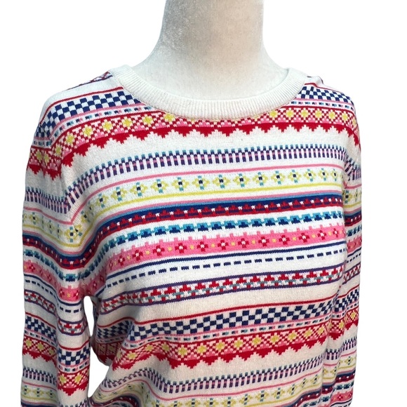GAP Cotton Striped Alpine Crew Neck Sweater Size S and M - Picture 7 of 13